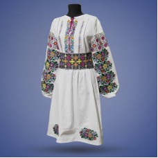 Embroidered dress "Flower Galaxy"